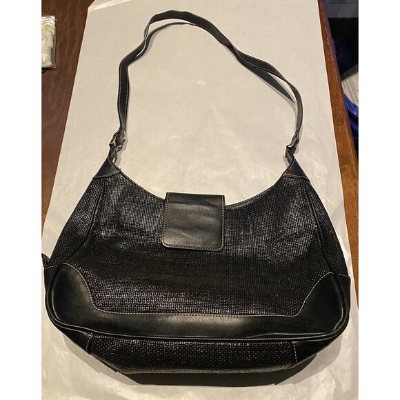 MAXX New York Polypropylene Leather Shoulder Handbag, Plaid. - Picture 3 of 16